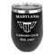 Maryland Camaro Club Logo2 Stainless Wine Tumblers - Black - Single Sided - Front