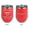 Maryland Camaro Club Logo2 Stainless Wine Tumblers - Coral - Double Sided - Approval