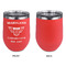 Maryland Camaro Club Logo2 Stainless Wine Tumblers - Coral - Single Sided - Approval