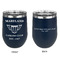 Maryland Camaro Club Logo2 Stainless Wine Tumblers - Navy - Double Sided - Approval