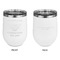 Maryland Camaro Club Logo2 Stainless Wine Tumblers - White - Double Sided - Approval