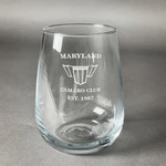 Maryland Camaro Club Logo2 Stemless Wine Glass - Laser Engraved- Single