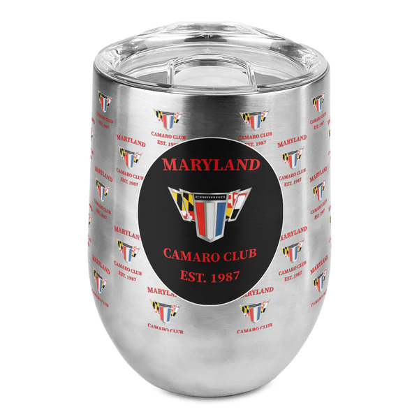 Custom Maryland Camaro Club Logo2 Stemless Wine Tumbler - Full Print