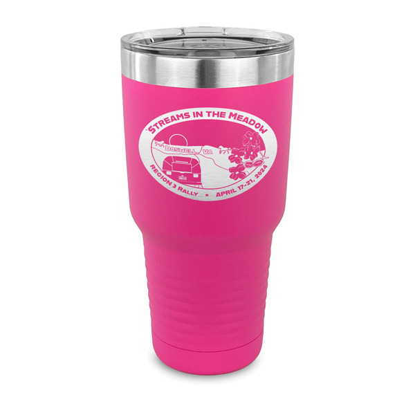 Custom Region 3 - 2024 Rally 30 oz Stainless Steel Tumbler - Pink - Single-Sided