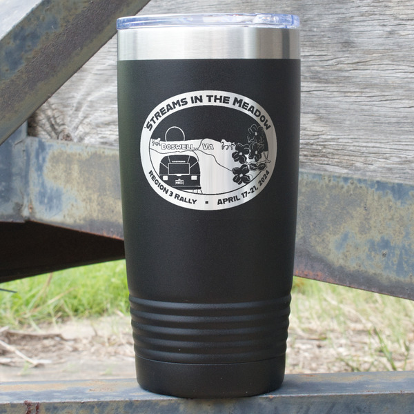 Custom Region 3 - 2024 Rally 20 oz Stainless Steel Tumbler - Black - Double-Sided