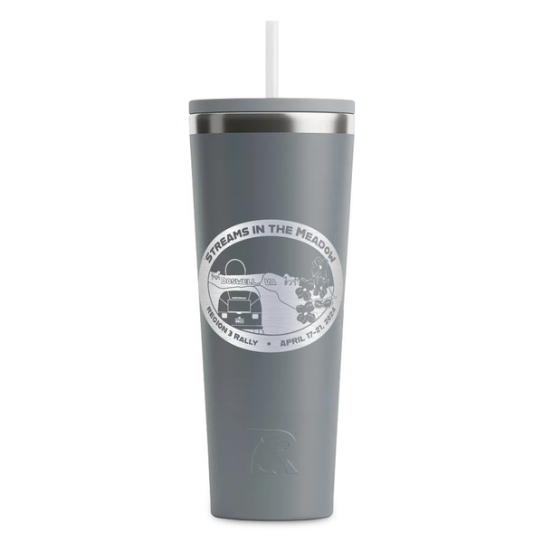 Custom Region 3 - 2024 Rally RTIC Everyday Tumbler with Straw - 28oz - Grey - Single-Sided