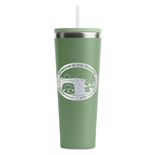 Custom Region 3 - 2024 Rally RTIC Everyday Tumbler with Straw - 28oz - Light Green - Single-Sided