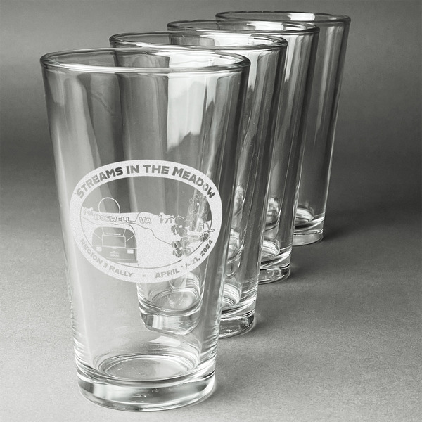 Custom Region 3 - 2024 Rally Pint Glasses - Laser Engraved - Set of 4