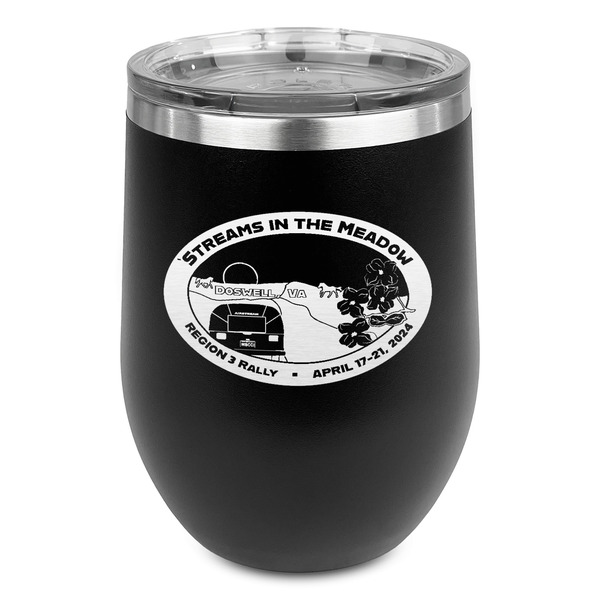 Custom Region 3 - 2024 Rally Stemless Stainless Steel Wine Tumbler - Black - Double-Sided