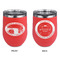 Region 3 - 2024 Rally Stainless Wine Tumblers - Coral - Double Sided - Approval