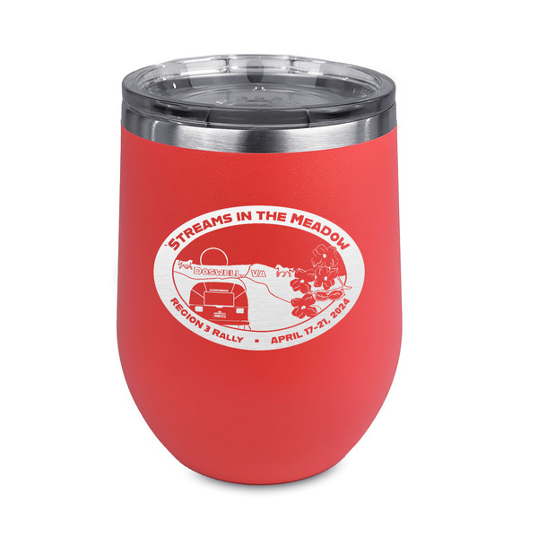 Custom Region 3 - 2024 Rally Stemless Stainless Steel Wine Tumbler - Coral - Double-Sided