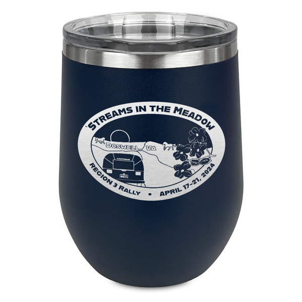 Custom Region 3 - 2024 Rally Stemless Stainless Steel Wine Tumbler - Navy - Single-Sided