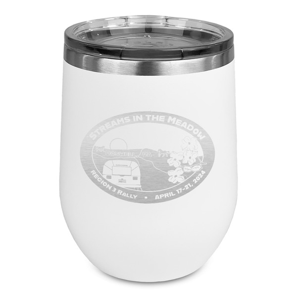 Custom Region 3 - 2024 Rally Stemless Stainless Steel Wine Tumbler - White - Double-Sided