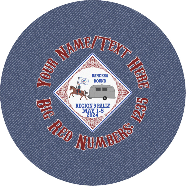 Custom Bandera Region 9 Rally Multipurpose Round Labels - 1"