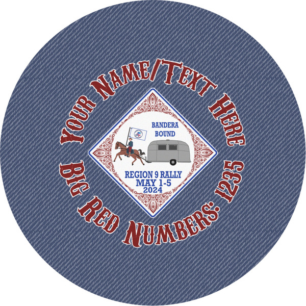 Custom Bandera Region 9 Rally Multipurpose Round Labels - Custom Sized