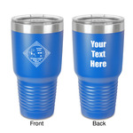 Bandera Region 9 Rally 30 oz Stainless Steel Tumbler - Royal Blue - Double-Sided