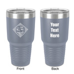 Bandera Region 9 Rally 30 oz Stainless Steel Tumbler - Grey - Double-Sided