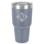 Bandera Region 9 Rally 30 oz Stainless Steel Tumbler - Grey - Single-Sided