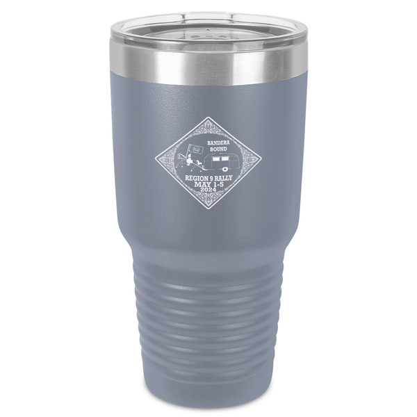 Custom Bandera Region 9 Rally 30 oz Stainless Steel Tumbler - Grey - Single-Sided