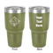 Bandera Region 9 Rally 30 oz Stainless Steel Ringneck Tumbler - Olive - Double Sided - Front & Back