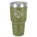 Bandera Region 9 Rally 30 oz Stainless Steel Tumbler - Olive - Single-Sided