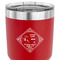 Bandera Region 9 Rally 30 oz Stainless Steel Ringneck Tumbler - Red - CLOSE UP