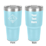 Bandera Region 9 Rally 30 oz Stainless Steel Tumbler - Teal - Double-Sided