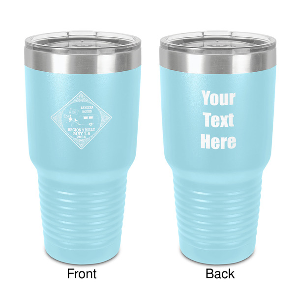 Custom Bandera Region 9 Rally 30 oz Stainless Steel Tumbler - Teal - Double-Sided