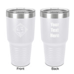 Bandera Region 9 Rally 30 oz Stainless Steel Tumbler - White - Double-Sided