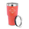 Bandera Region 9 Rally 30 oz Stainless Steel Ringneck Tumblers - Coral - LID OFF