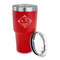 Bandera Region 9 Rally 30 oz Stainless Steel Ringneck Tumblers - Red - LID OFF