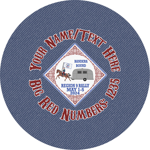 Custom Bandera Region 9 Rally Multipurpose Round Labels - 5"