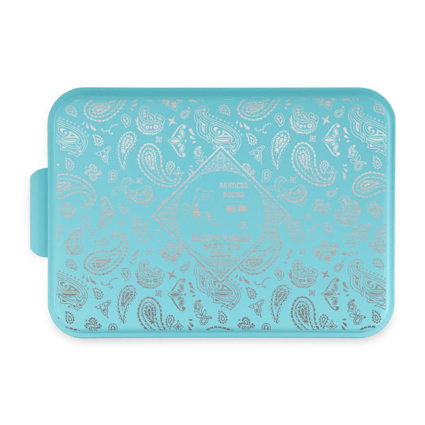 Custom Bandera Region 9 Rally Aluminum Baking Pan with Teal Lid