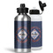 Bandera Region 9 Rally Aluminum Water Bottles - MAIN (white &silver)