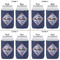 Bandera Region 9 Rally Can Cooler - Standard 12oz - Set of 4 - Front & Back