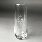 Bandera Region 9 Rally Champagne Flute - Stemless - Laser Engraved - Single