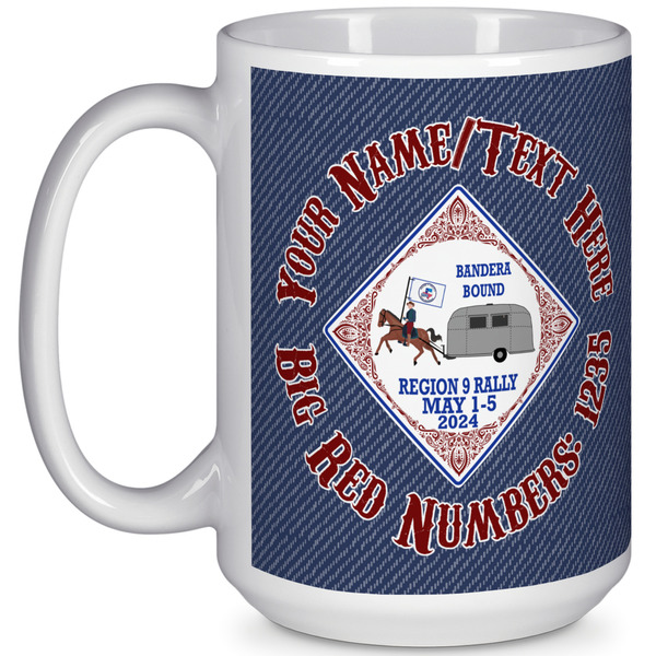 Custom Bandera Region 9 Rally 15 oz Coffee Mug - White