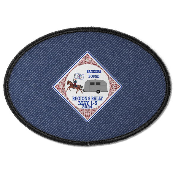 Custom Bandera Region 9 Rally Iron On Oval Patch