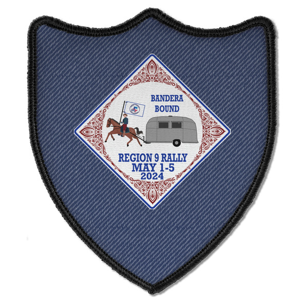 Custom Bandera Region 9 Rally Iron on Shield Patch B