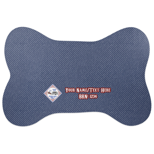 Custom Bandera Region 9 Rally Bone Shaped Dog Food Mat