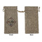 Bandera Region 9 Rally Large Burlap Gift Bags - Front Approval