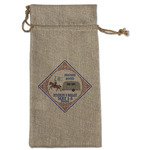 Bandera Region 9 Rally Burlap Gift Bag - Large - Single-Sided