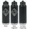 Bandera Region 9 Rally Laser Engraved Water Bottles - 2 Styles - Front & Back View