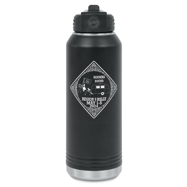 Custom Bandera Region 9 Rally Water Bottle - Laser Engraved