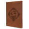 Bandera Region 9 Rally Leather Sketchbook - Large - Double Sided - Angled View