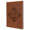 Bandera Region 9 Rally Leather Sketchbook - Large - Single Sided - Angled View