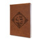 Bandera Region 9 Rally Leather Sketchbook - Small - Single Sided - Angled View