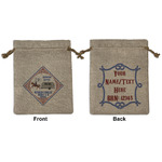 Bandera Region 9 Rally Burlap Gift Bag - Medium -Double-Sided