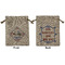 Bandera Region 9 Rally Medium Burlap Gift Bag - Front and Back