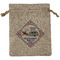 Bandera Region 9 Rally Medium Burlap Gift Bag - Front